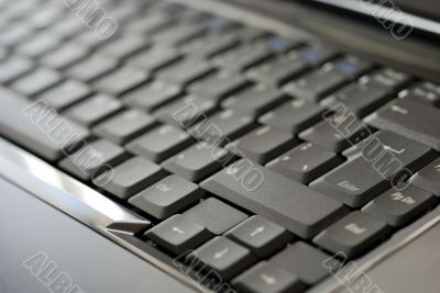 black laptop keyboard