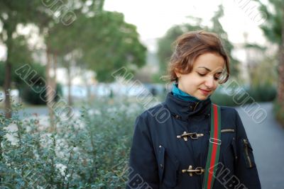 beautiful woman outdoor portrait