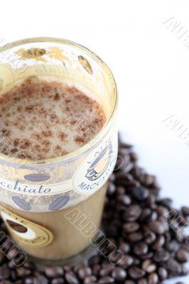 Latte Macchiato in glass