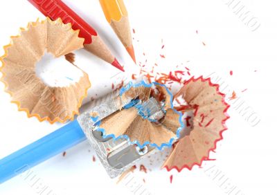 Pencils and sharpener