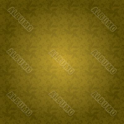 golden floral tile