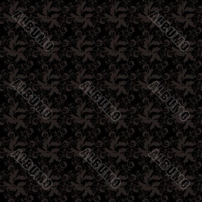 black floral tile