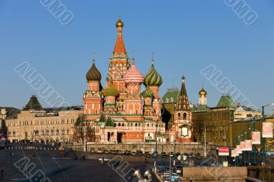 St.Basil Cathedral on Red square in Moscow, Russia