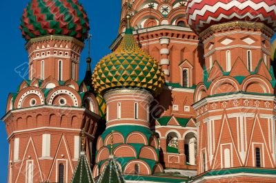 Detail of the St.Basil Cathedral in Moscow, Russia