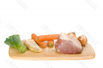 raw pork meat