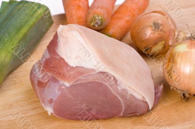 raw pork meat
