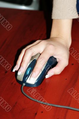 mouse in hand