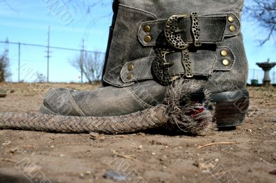 Cowgirl Boots and Rope