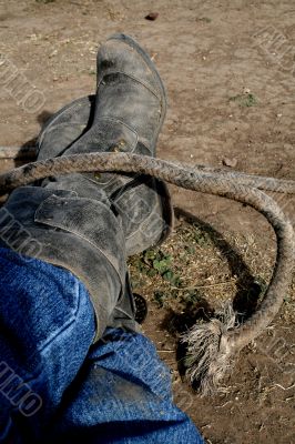 Cowgirl Boots and Rope