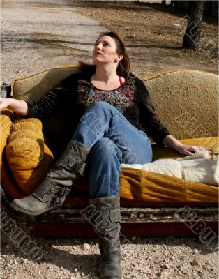 Woman on Sofa