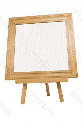square wooden frame with clipping path