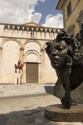 Pietrasanta (Tuscany) - Ancient church and wooden sculpture