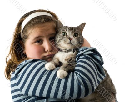 Child and Cat
