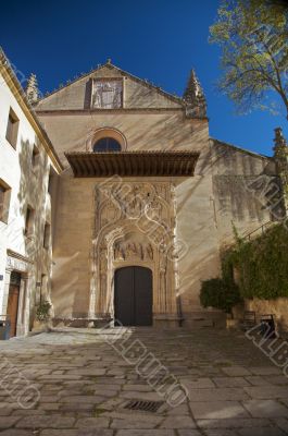 front of monastery at segovia