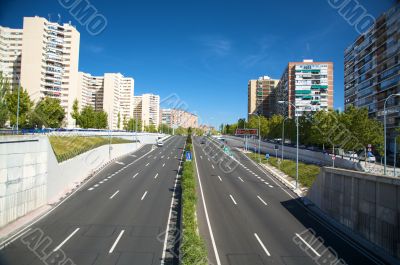 two ways road in town