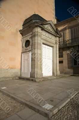 two white doors