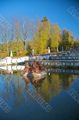 statues at small lake