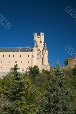detail of segovia castle