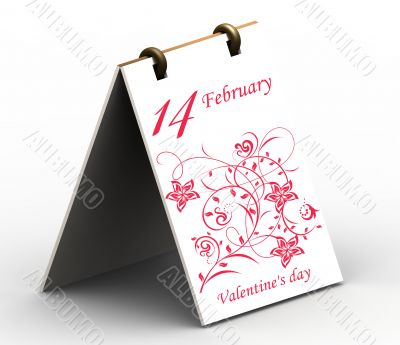 Valentine`s day card.