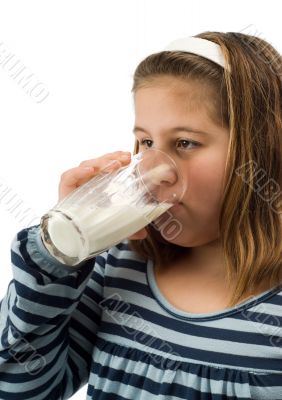 Child Drinking Milk