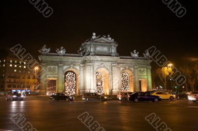 alcala door square at night
