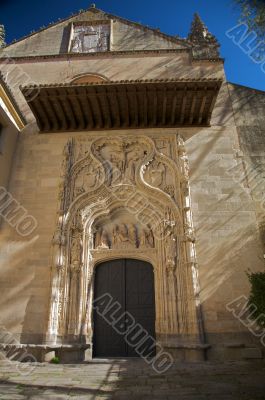 front of church at segovia