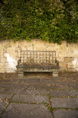 old stone bench