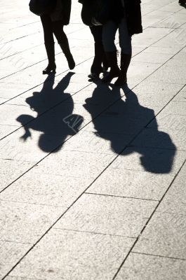 legs and shadows