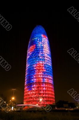 agbar tower at night