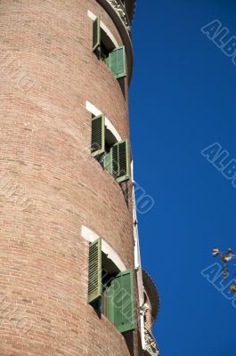 three open windows