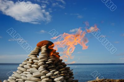 Stone fire