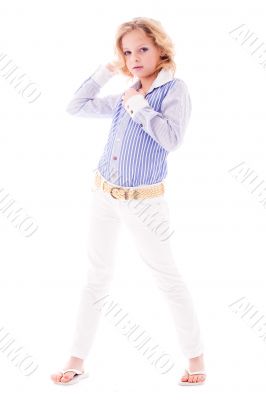 Posing fashion child