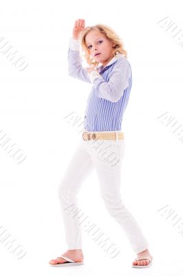 Posing fashion child