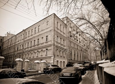 Moscow city street view