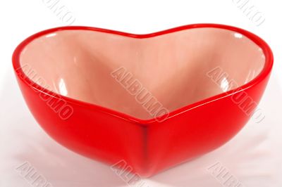 Heart shaped bowl