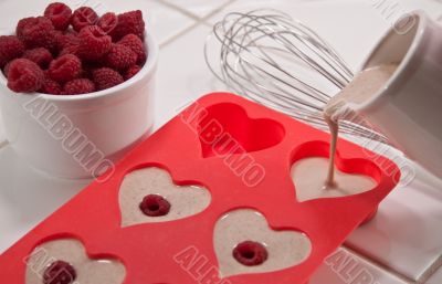 Valentine`s Day breakfast