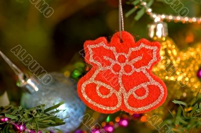 Red christmas ornament