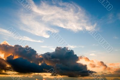 Sunset sky