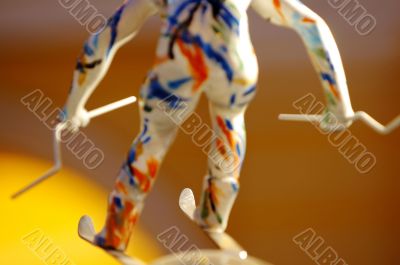 Skier statue