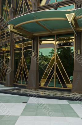 Entrance of hotel