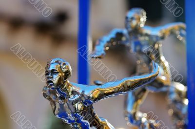 Runner statues