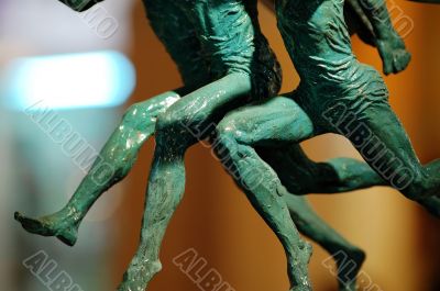 Runner statues