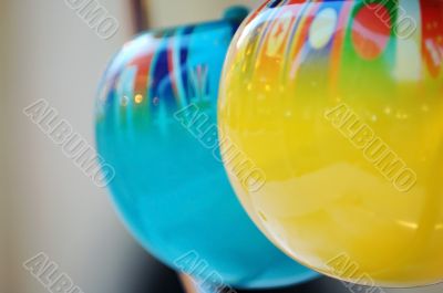 Balls with flag