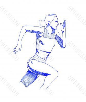 Illustration of The Sprinter