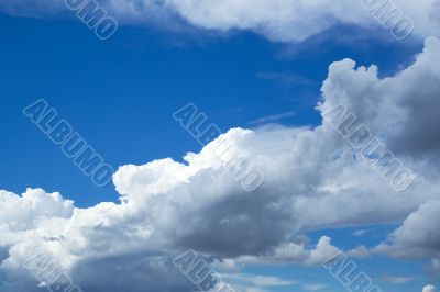 Clouds in the sky in summer day