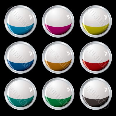 white top button silver
