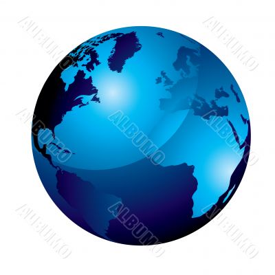 gel globe blue
