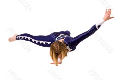 Balancing on one hand