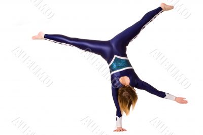 Standing on one hand