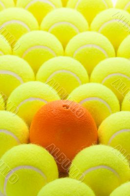 Group of Tennis Balls
